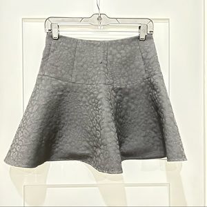 Tibi black skirt with leopard print